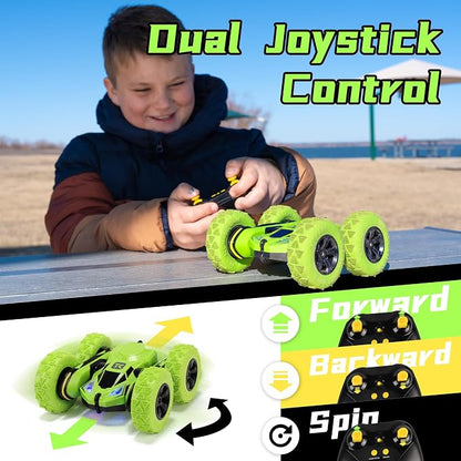 Threeking RC Stunt Cars Remote Control Car Double-Sided Driving 360-degree - Image 7