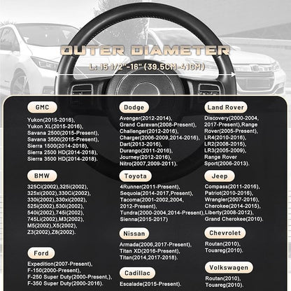 SEG Direct Car Steering Wheel Cover - Image 5
