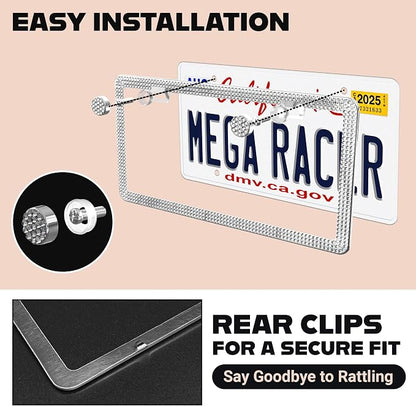 Sparkly Bling License Plate Frame - Image 5