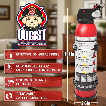 Dry Stop Fire Extinguisher for Home & Vehicle - 600g Dry Chemical Powder Fire - Image 6