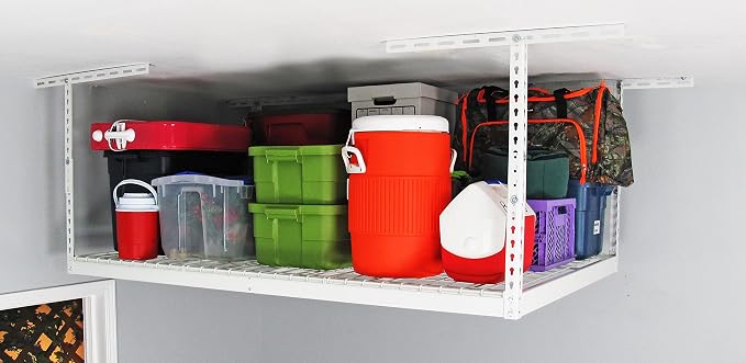 MonsterRax Overhead Garage Storage Racks 4x6, Heavy Duty Industrial Steel - Image 3