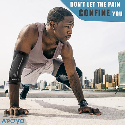 APOYO Elbow Brace for Tendonitis and Tennis Elbow, Compression Sleeve for - Image 3