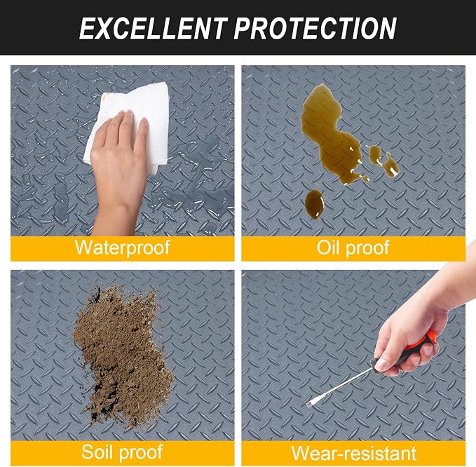 7.5x20 FT Garage Floor Mat, 2.8mm Thickened Flooring Roll - Image 6