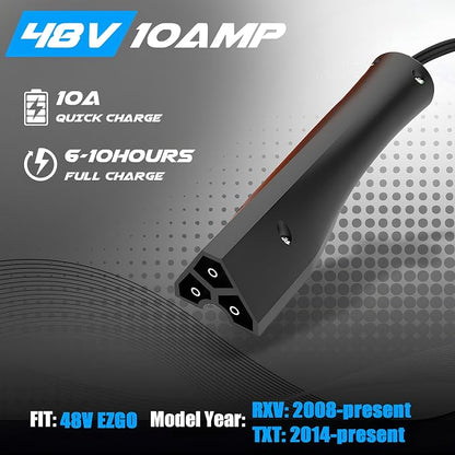 10 Amp 48 Volt Golf Cart Battery Charger - Image 2
