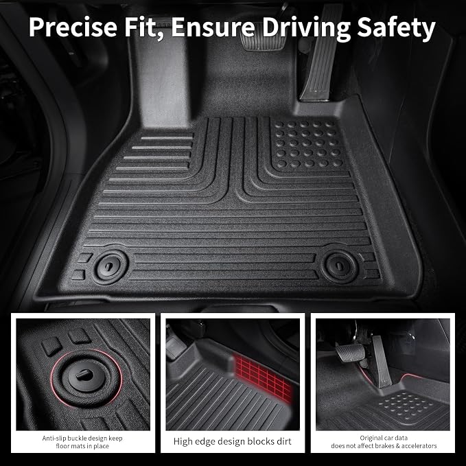 Wayhigh-All Weather Floor Mats and Cargo Mat Set Fit - Image 2
