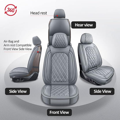 MIROZO Ram Seat Covers, Waterproof Truck Seat Covers Fits - Image 4