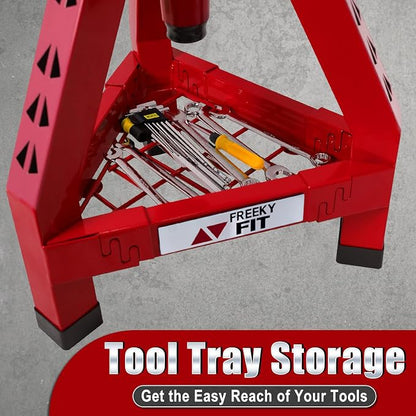 Adjustable Shop Stool, Garage Mechanic Stool Chair, Work Seat - Image 5