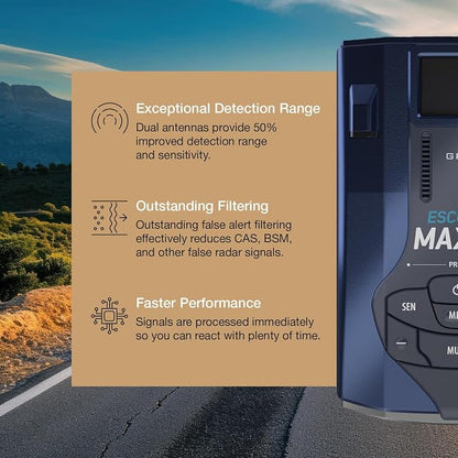 Escort MAX 360 MKII Radar Detector - Image 3