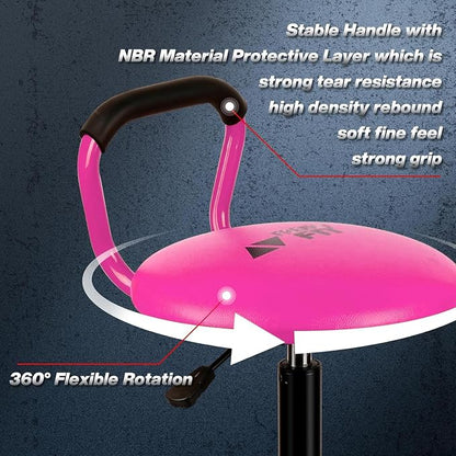 Garage Stool, Adjustable Height Swivel Work Mechanic Shop Stool - Image 5