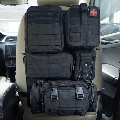 Universal Tactical Seat ​Back Organizer Vehicle Molle Panel Organizer Storage by Jimikay