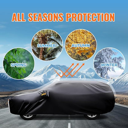 Cadillac SRX Car Cover 100% Waterproof All Weather, Gift - Image 5