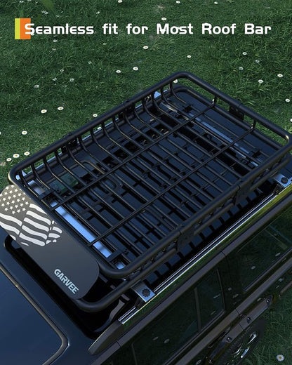 64" x 39" Universal Roof Rack Carrier Basket, 200 Lbs Capacity Car Cargo Rack - Image 7