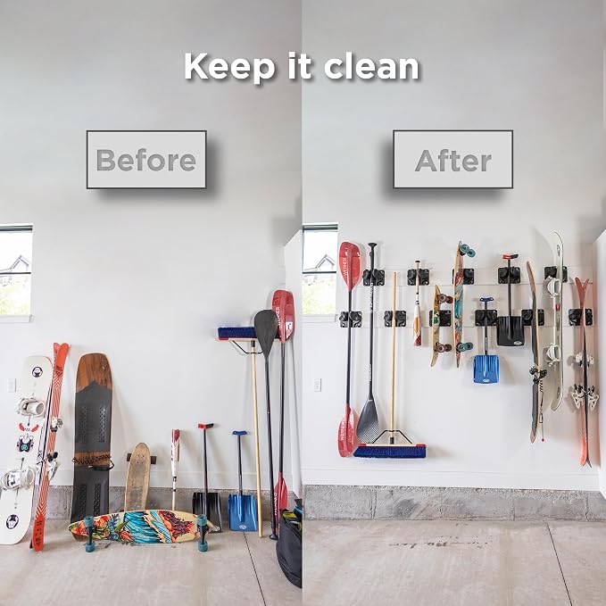 Ultimate Ski & Snowboard Wall Rack | Secure, Non-Slip Storage | Fits Any - Image 3