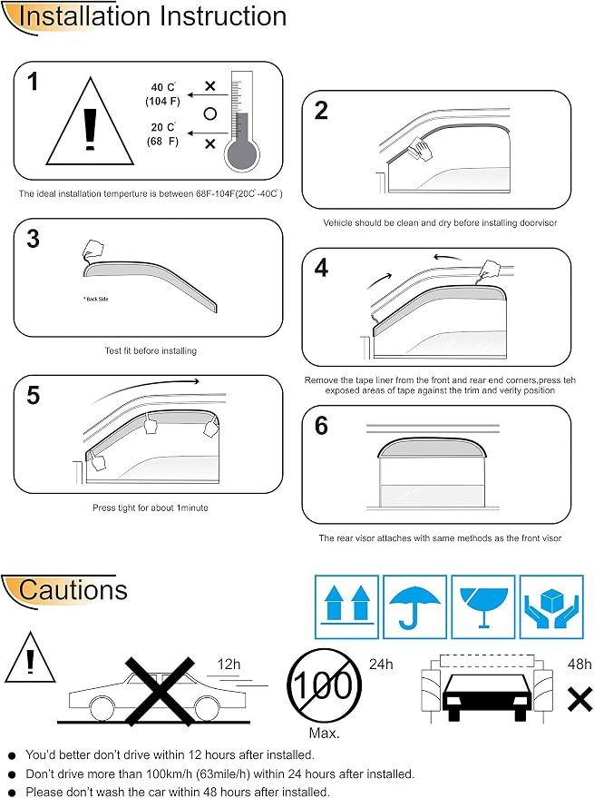 Side Window Wind Deflector, 1998-2017 Lincoln Navigator 94233 - Image 6