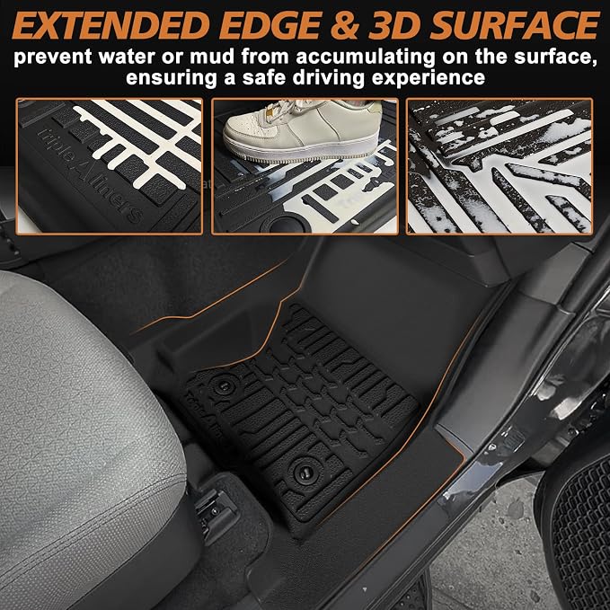 TripleAliners Floor Mats All Weather Liners Compatible - Image 5