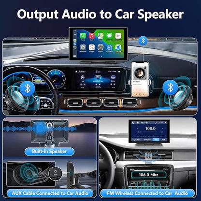 9inch Portable Carplay Screen for Car, Wireless Apple Carplay & Android Auto - Image 4