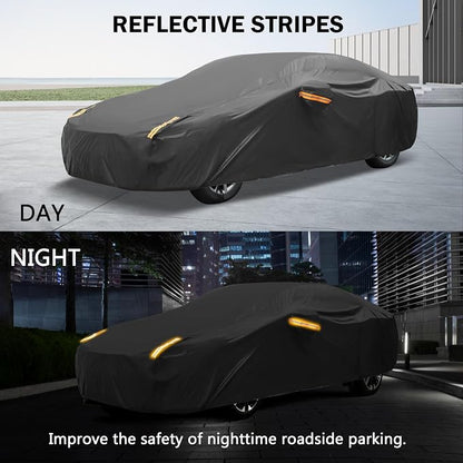 MORNYRAY Compatible with Toyota Tacoma, Car Cover Outdoor Waterproof Sun Rain - Image 4