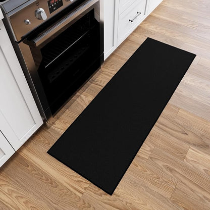 Ottomanson Hallway Runner Rug 2'2" x 6' Non Slip Solid Area Rugs Easy to Clean by Ottomanson