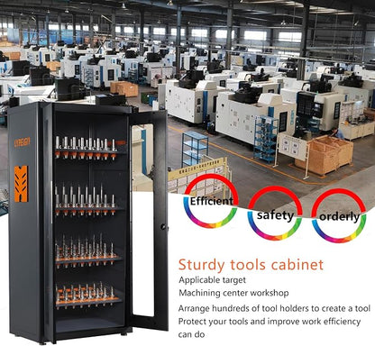 Large Capacity Tool Storage Cabinet, CNC Tool Holder Station Rack - Image 3