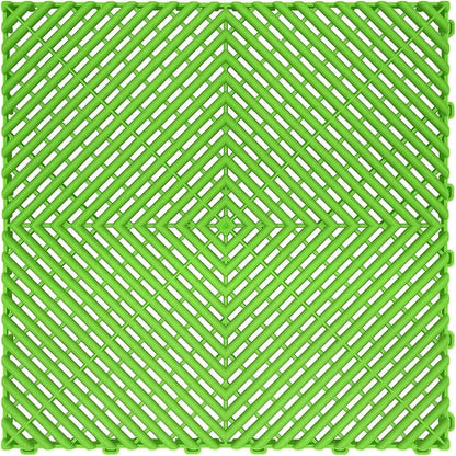 15.7"x15.7" Garage Flooring Tiles, Non-Slip Interlocking Plastic Garage Floor by Home