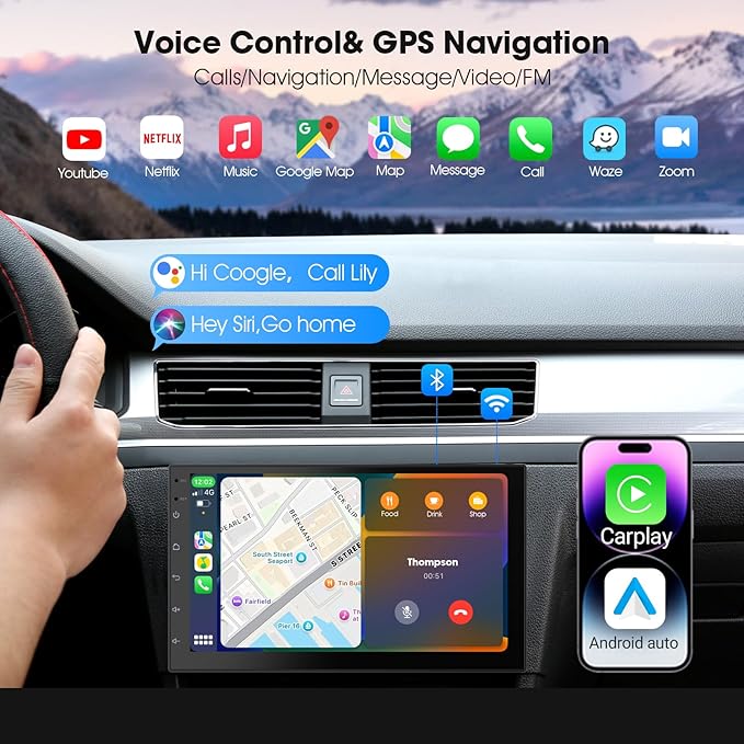 Wireless CarPlay Screen for Car & Android Auto Head Unit - Image 4