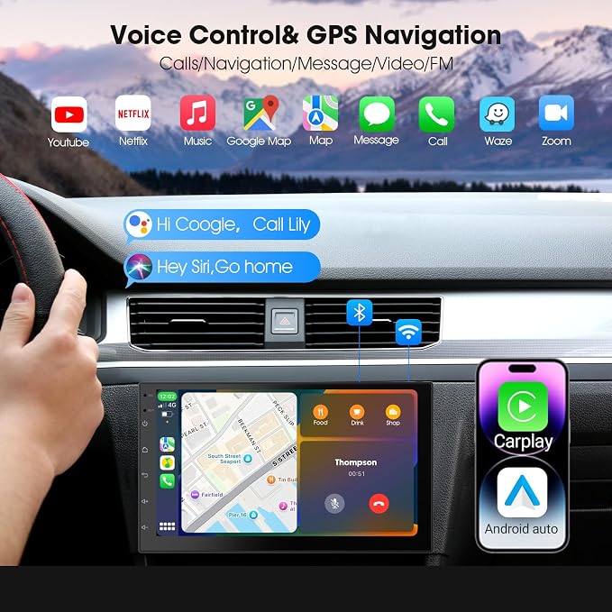 Wireless CarPlay Screen for Car & Android Auto Head Unit - Image 3
