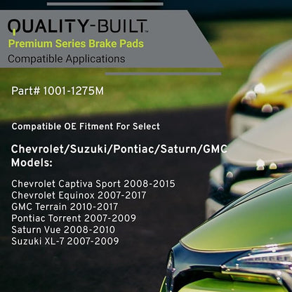 Premium Semi-Metallic Rear Brake Pads Compatible - Image 3