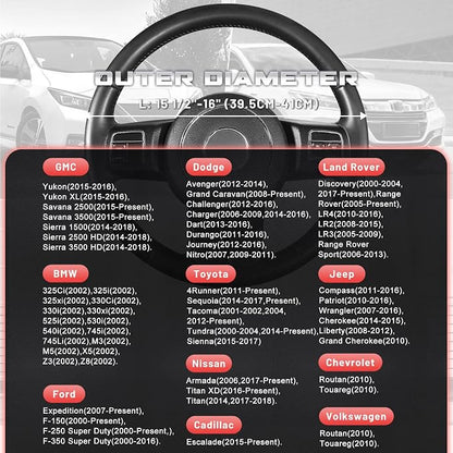 SEG Direct Car Steering Wheel Cover - Image 5