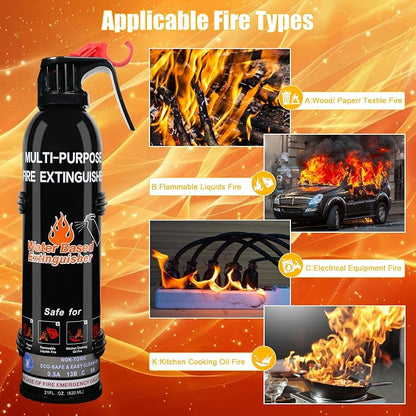 Fire Extinguisher for Home, 6 Pack Vehicle Fire Extinguishers - Image 3
