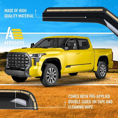 Extra Durable Window Deflectors in-Channel Window Visors Rain Guards Fit - Image 6