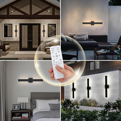 Modern Outdoor Wall Light 3CCT Dimmable LED Outdoor Sconce Lights - Image 3
