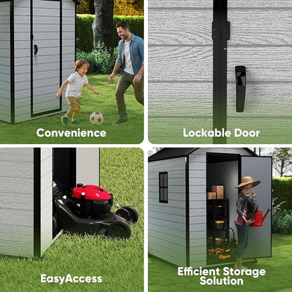 4 x 6 FT Shed Resin Outdoor Storage - Image 5