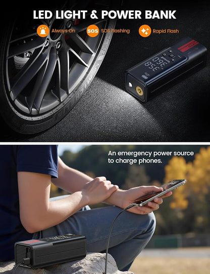 Lamicall Portable Car Tire Inflator - Image 6