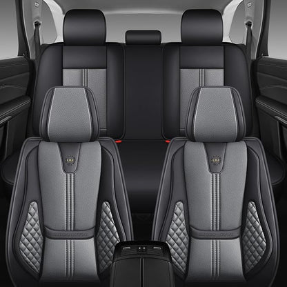 Car Seat Covers Full Set, Easy Install Luxury Leather Automotive Seat Covers - Image 8