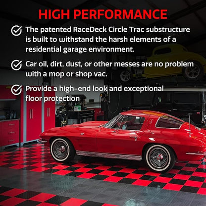Big Floors RaceDeck CircleTrac, Interlocking Non-Slip Garage Flooring Tile - Image 3