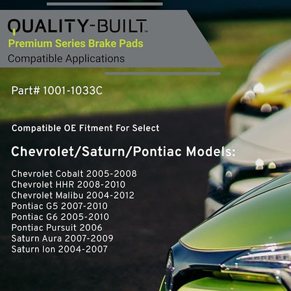 Premium Ceramic Rear Brake Pads Compatible - Image 3