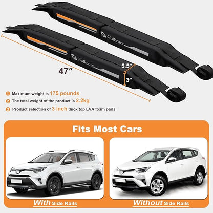 Golkcurx Universal Soft Roof Rack Pads - Image 2