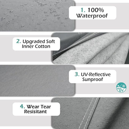 16 Layers Truck Cover Waterproof All Weater, Heavy Duty Outdoor Pickup Truck - Image 2