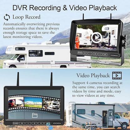 1080P Wireless RV Camera System, IP69 Waterproof Night Vision Backup Camera - Image 6