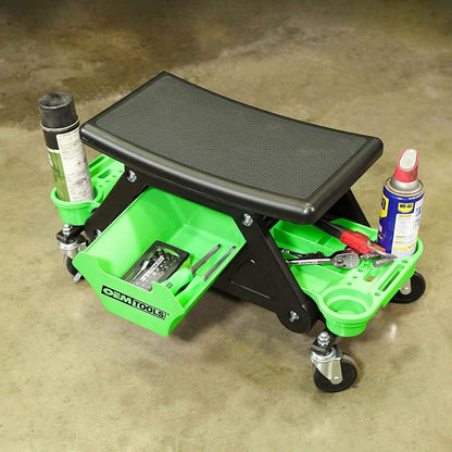 OEMTOOLS 24986 Heavy-Duty Rolling Workbench and Creeper Seat, Mechanics Stool - Image 2