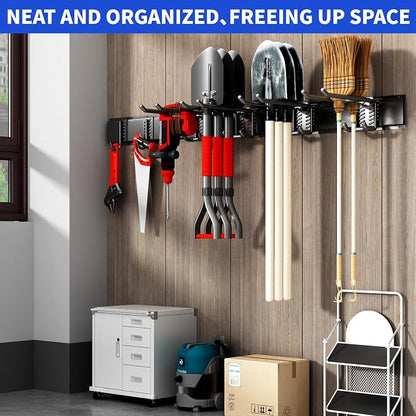 Garage Organization Tool Organizer Wall Mount, 32inch Heavy Duty Garden Tool - Image 6