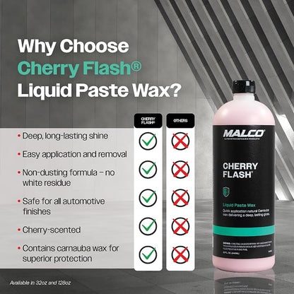 Malco Cherry Flash Automotive Liquid Paste Wax – Protect & Shine Your - Image 4