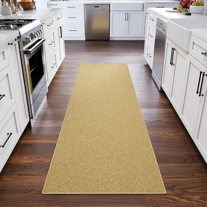 Ottomanson Hallway Runner Rug 2'7" x 9'10" Non Slip Solid Area Rugs Easy to - Image 9