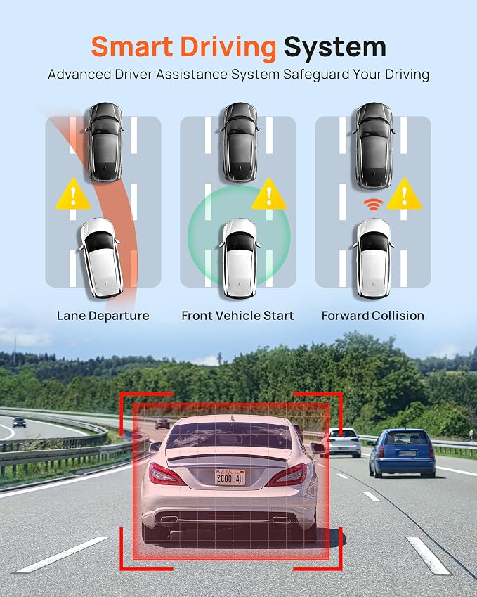 70mai Dash Cam Front and Rear A510, 1944P+1080P - Image 6