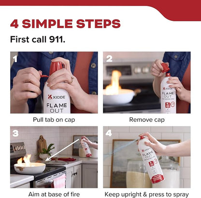 Kidde Flame Out Fire Fighting Spray, 17.6 oz, - Image 4