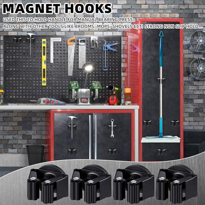 4 Pcs Magnetic Mop Broom Holder Movable Magnetic Broom Holder Rack, Anti Slip - Image 7