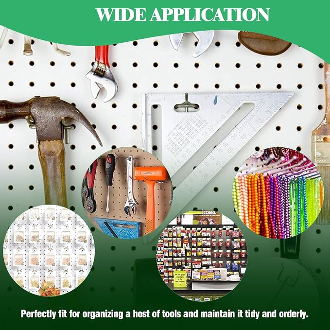 50Pcs 8"/20CM Pegboard Hooks Assortment Set, Metal Peg Board Hooks - Image 7