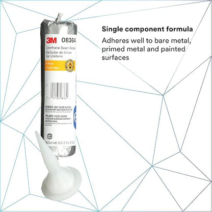 3M Urethane Seam Sealer, High Solids, Permanently Flexible, 310 mL/10.5 oz Foil - Image 2