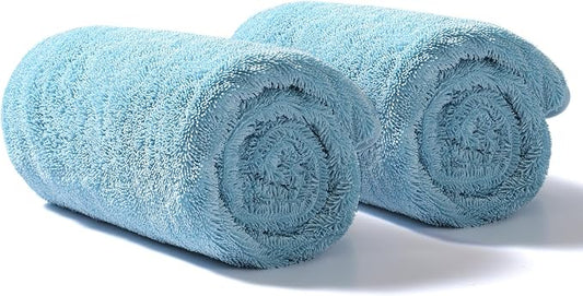 JOYMOOP Microfiber Towels for Cars, 2 Pack 63" x 29.5" Car Drying Towel by JOYMOOP