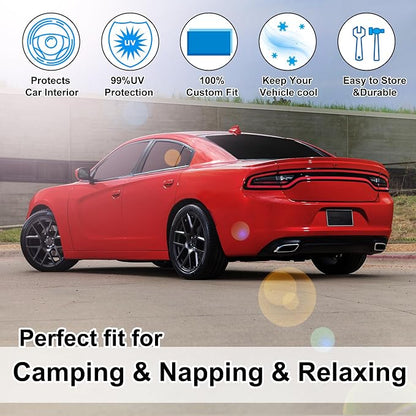 TINGLU Window Shades for Dodge Charger 2011-2023 Accessories Car Side Full - Image 6
